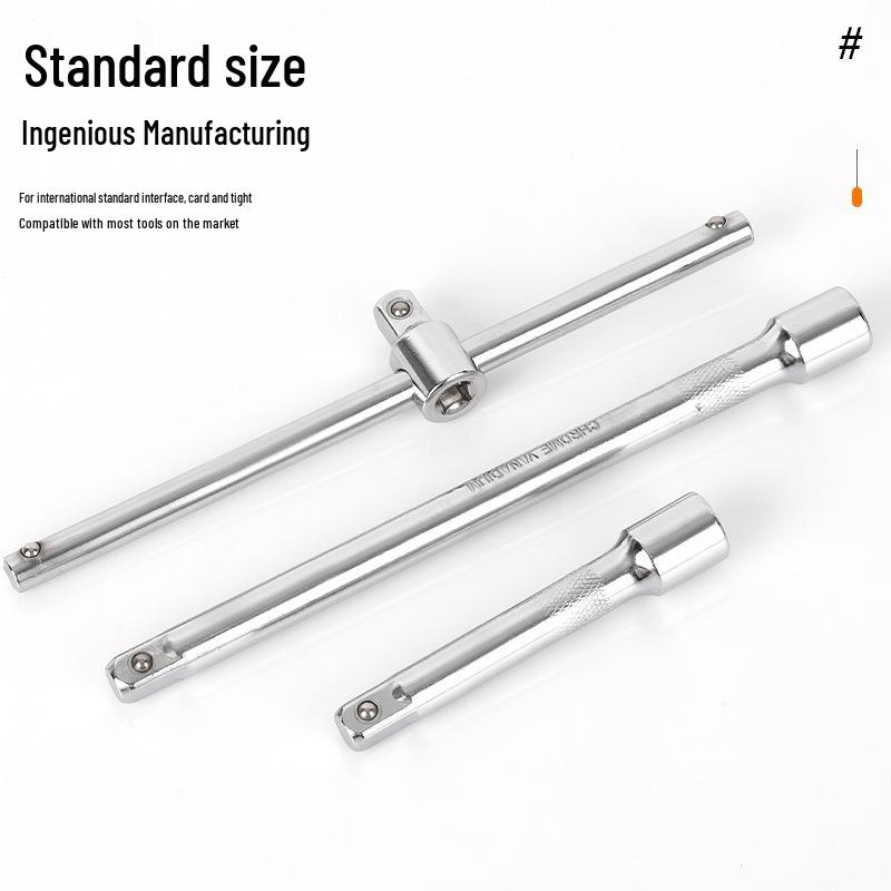 24-Piece Auto Repair Tool Set: Chrome Vanadium Steel with Quick Ratchet Wrench & Bright Handle in Iron Box