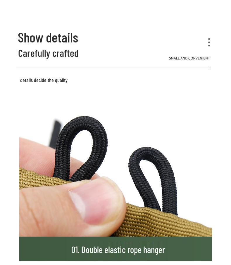 Camouflage Tactical EDC Tool Kit: Portable Outdoor Camping & Hiking Multifunctional Key Storage Bag.