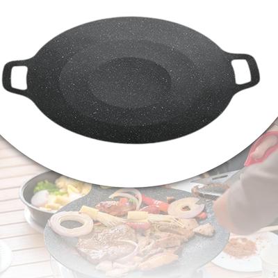 Korean BBQ Grilled Meat Pan Griddle Environmental Hygiene Cookware Frying Indoor or Outdoor
