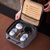 2026 Rotating Teapot Travel Set – Portable Gongfu Tea Cup & Pot for Home and Car