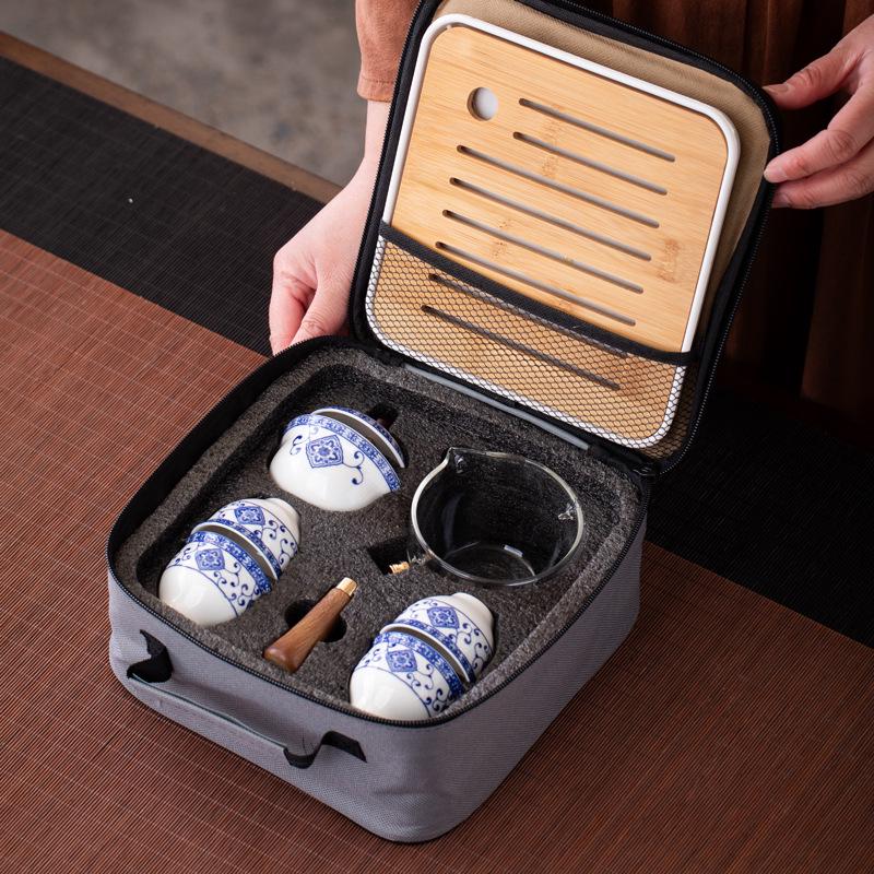 2026 Rotating Teapot Travel Set – Portable Gongfu Tea Cup & Pot for Home and Car