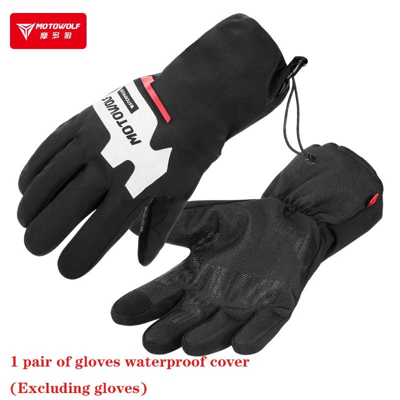 

Men‘s Winter Motorcycle Riding Gloves Waterproof Rainproof Biker Rain Cover Windproof Warm Racing Rider Equipment Heated Items M