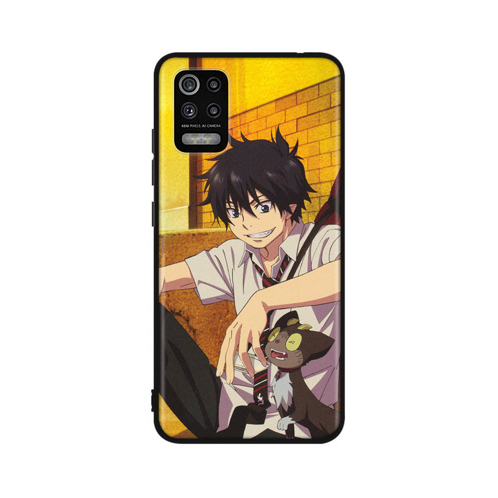 DT48 Blue Exorcist Case for Xiaomi Poco X6 X4 M5 M6 F5 F6 C65 C55 C50 C51 C40 Redmi Note 7 8 14C A3X 13C 12C 11 10A 9C Pro Black Sofe Cover