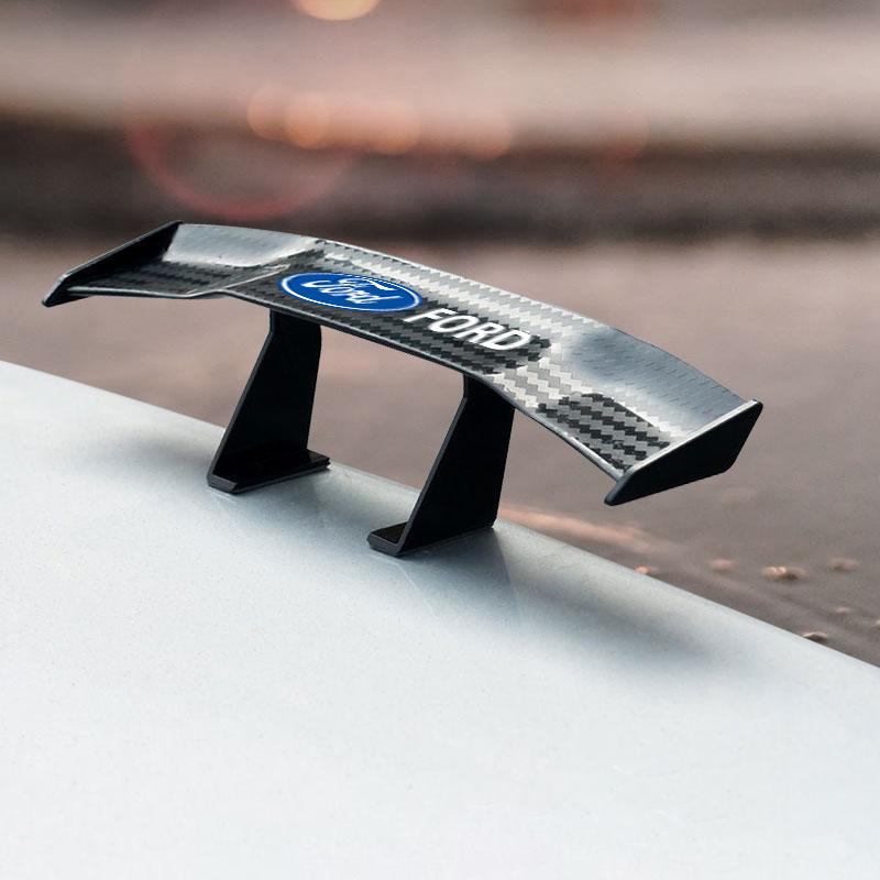 Car Rear Spoiler Mini Wings Small Model Decoration Winglet For Ford Fiesta Mondeo Focus Fusion Escape Shelby Edge Kuga
