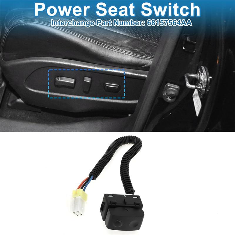 Power Seat Switch For Dodge RAM 1500 2500 3500 4500 5500 Adjust Recline Recliner Switch-A87Q