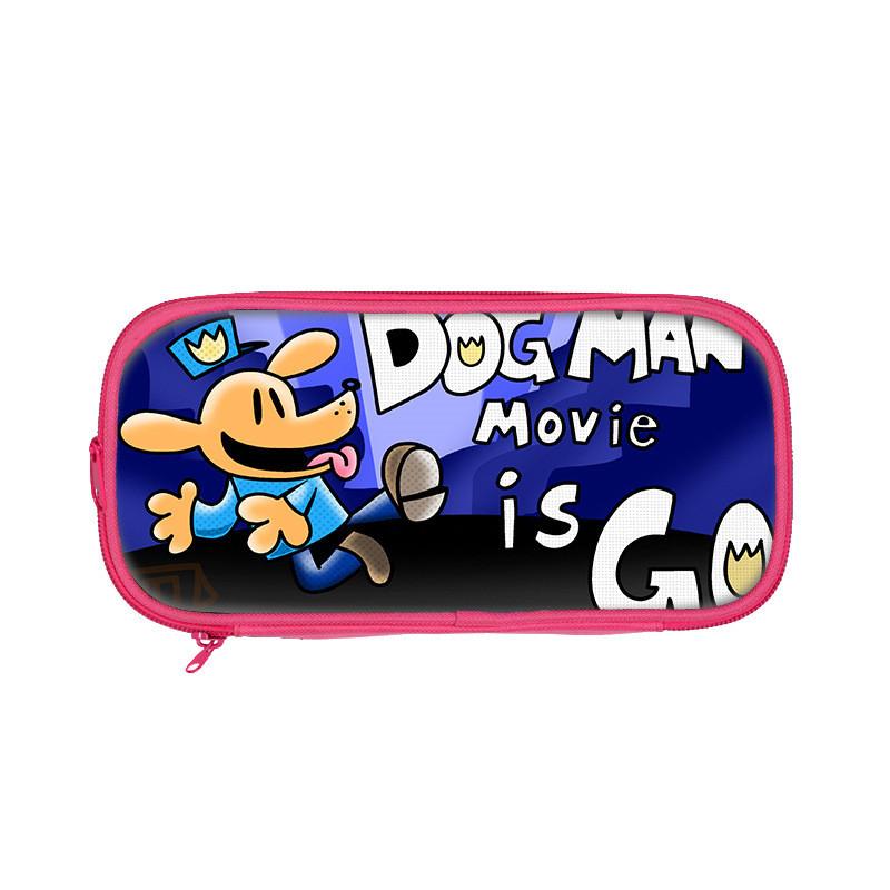 Dog Mans Cat Cartoon School Pen Bag With Durable Polyester For Elementary Students