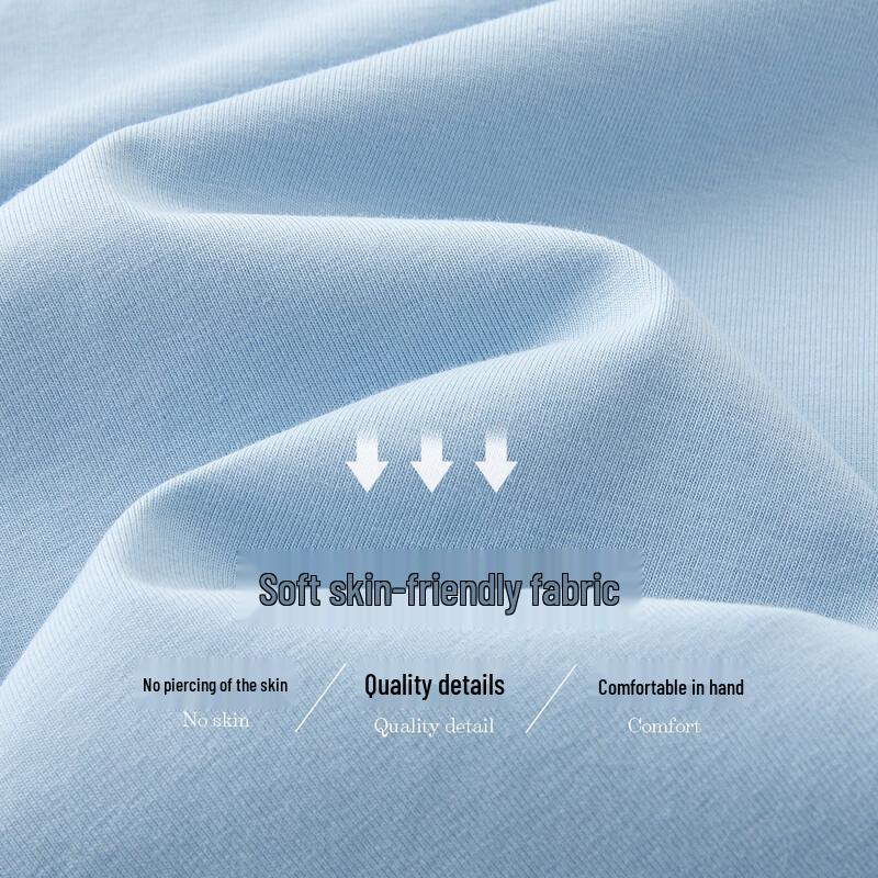 Petite Beaded Letter Embroidered Cotton Blend Short Sleeve T-Shirt