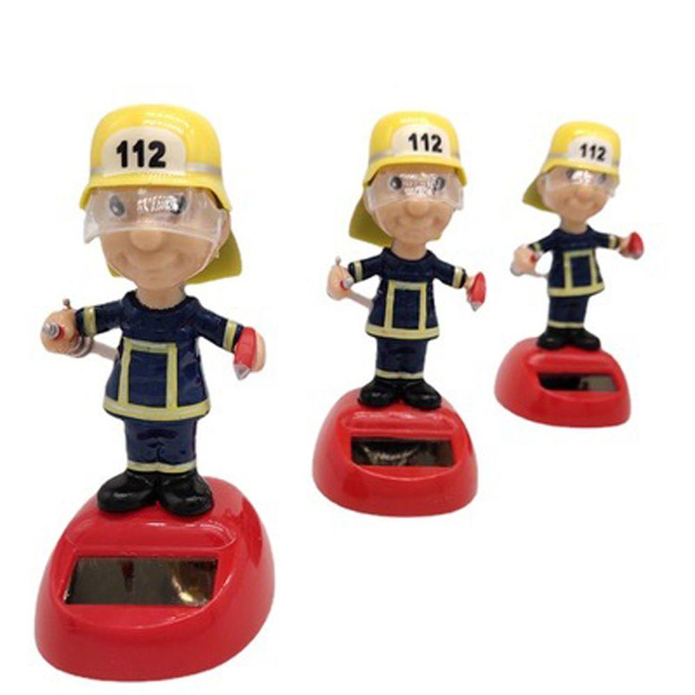 ZERONE Lot de 3 Figurines de Noël solaires Elk Santa Snowman pour décoration de bureau de