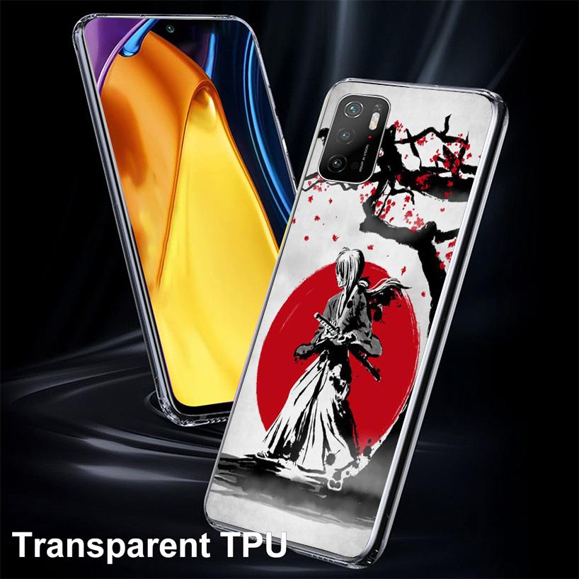 Rurouni Kenshin Anime Phone Case For Xiaomi Poco F7 Ultra X7 X6 Pro X5 Redmi 15 15C 13 13C 12 12C 10 10A 10C 9 9A 9C 9T Shell Po