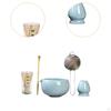 5 Pieces Japanese Matcha Set Bamboo Whisk Chawan Gifts Starter Kit Ceramic