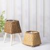 Decorative Flower Pots Breathable Planter Weather proof Faux Rattan Flowerpots Decorative Pots for Living Room or Patios