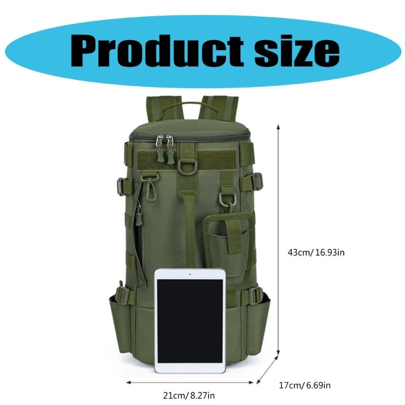 Fishing Backpack, Fishing Bag Fishing Tackle Backpack Fishing Rod Holder Bag Watertight Tackle Bag Shoulder Slings Bag