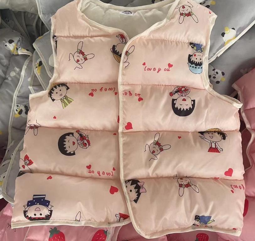 Baby Autumn and Winter Quilted Vest Jacket for Boys and Girls Sleeveless Coats for 1 2 3 4 5 6 Years Children Clothes