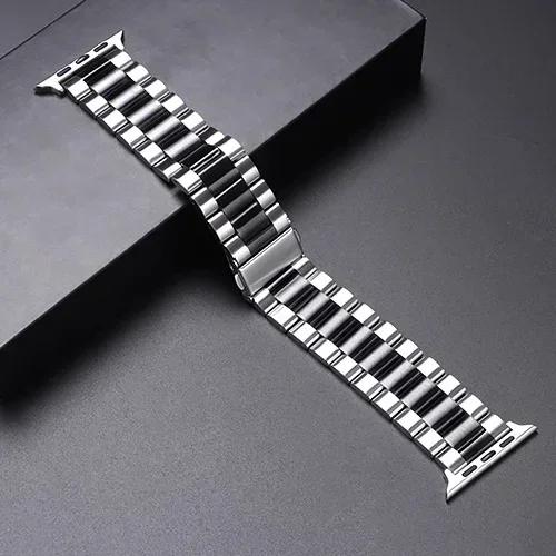 Stainless Steel Strap For Apple Watch Ultra 2 49mm 45mm 41mm 40mm 44mm 46mm Watch Strap Metal Bracelet For iWatch 10 9 8 7 6 5 4