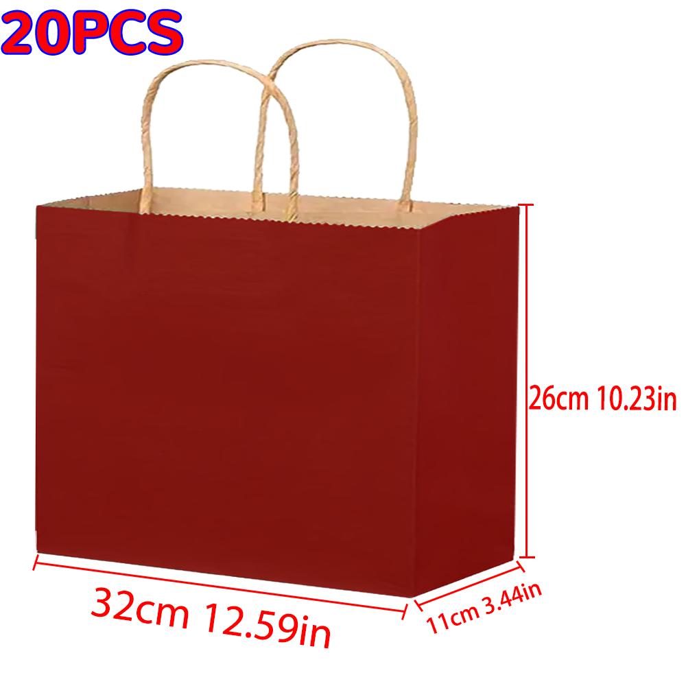 Paper Gift Bags  Shopping Bags  Kraft Paper Gift Candy Bag Colored Hand-held Paper Bags Wedding Party Decoration Gift
