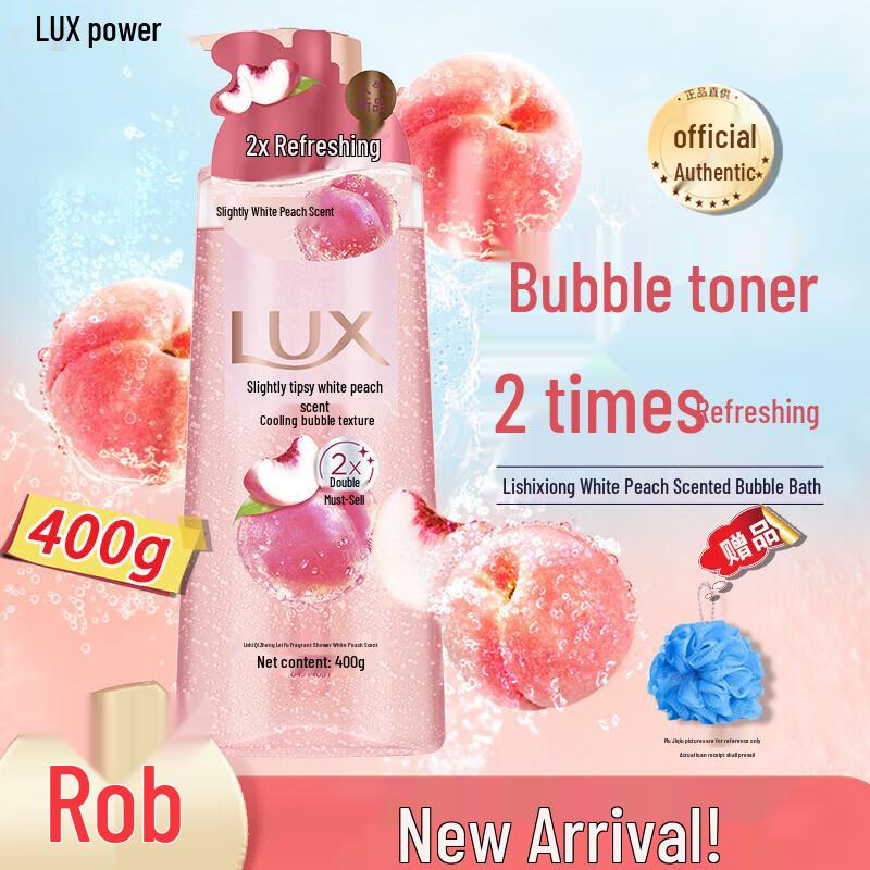 LUX Foaming & Refreshing White Peach Body Wash