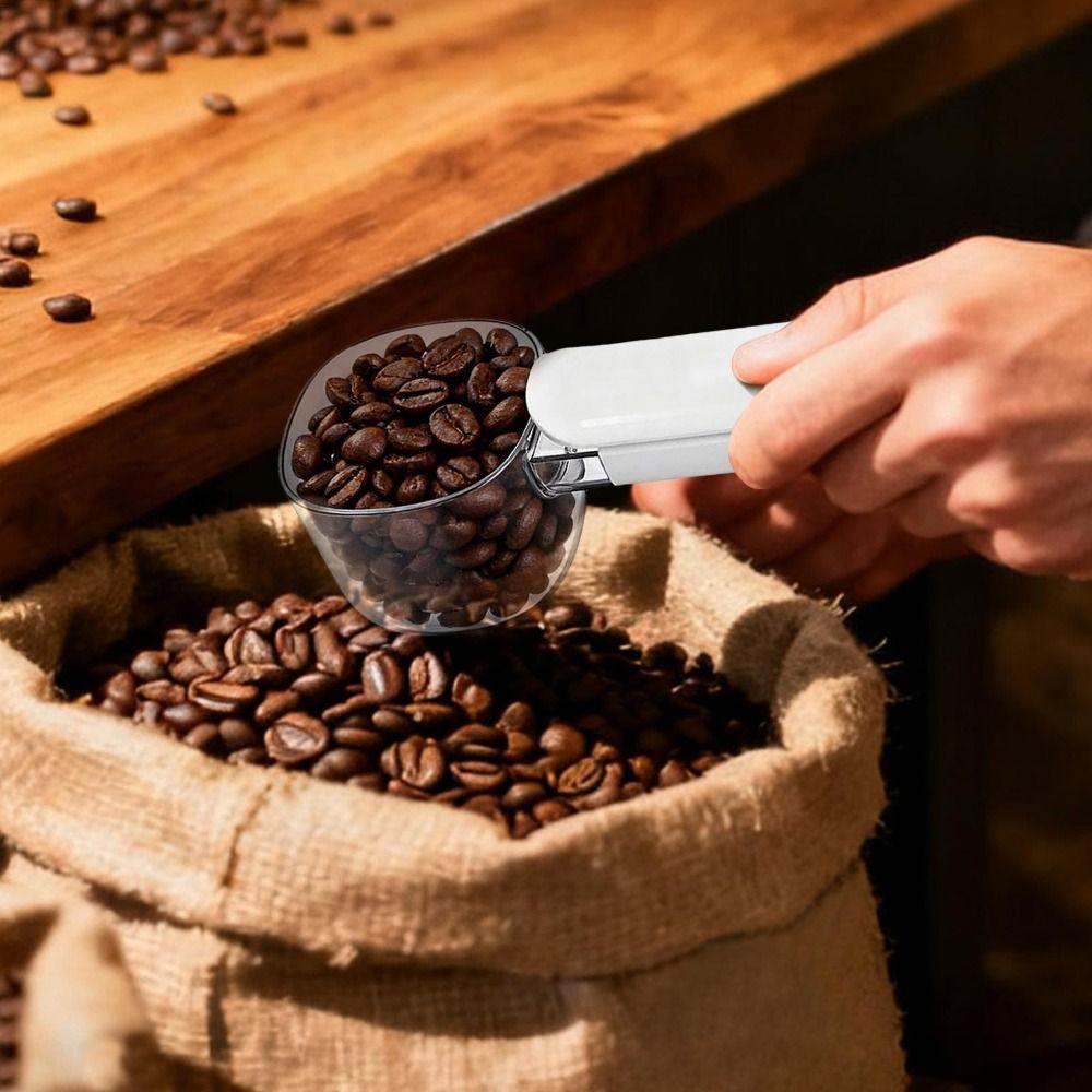 PET Kitchen Rice Scoop Multifunctional Moisture and Insect Prevention Household Food Spoon With Sealing Clip