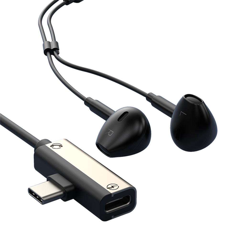 

Type-C Wired Digital Earphones PD Charging Voice Call Line Control Singing Recording Headset A