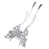 Alloy Shiny Rhinestone Tassel Hair Claw Clip Butterfly Hair Claw Clip  Women Hair Accessories