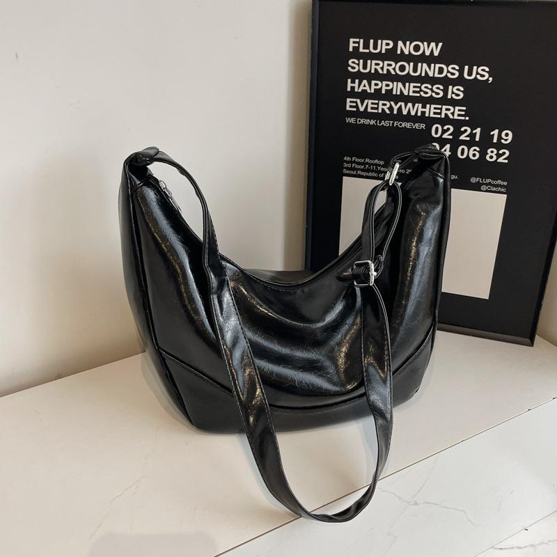 Simple Large-capacity Bag Women's 2025 New Fashion Versatile Casual Shoulder Bag Student Commuter Messenger Tote Bag