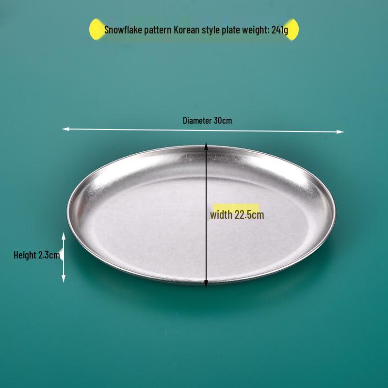 

ZISIZ Thickened Stainless Steel Serving Tray