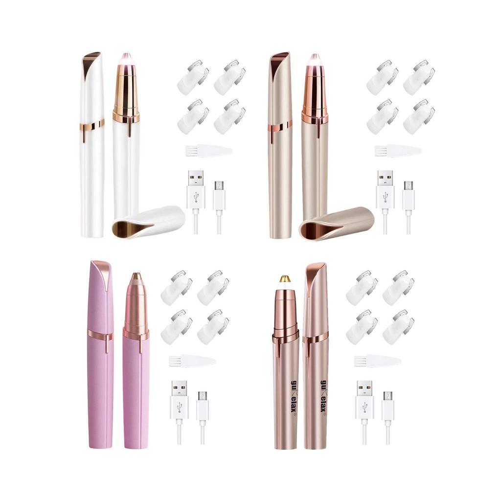 Xorita Rechargeable Electric Eyebrow Trimmer & Pencil - Portable Grooming Tool for Face and Lips