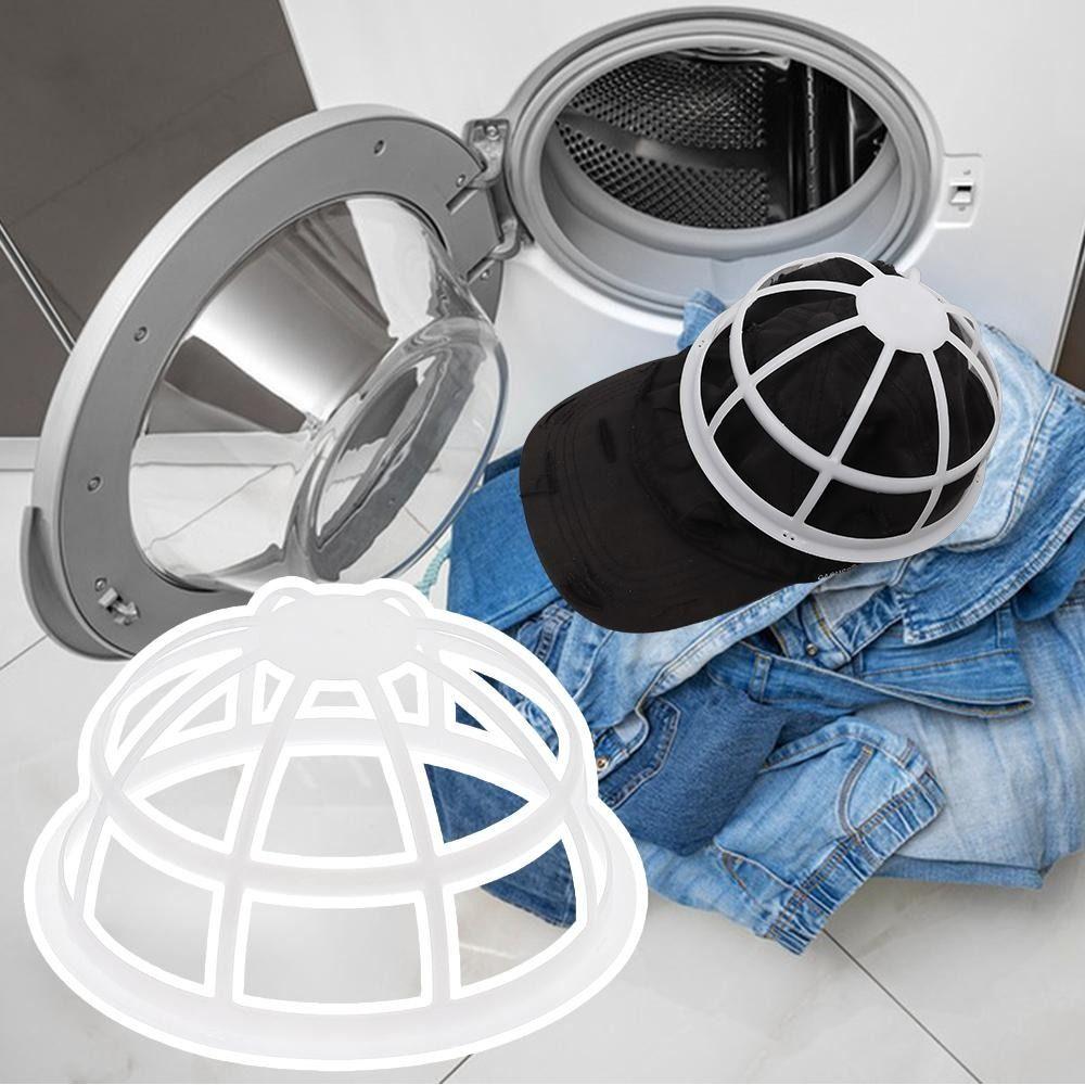 

1/2 шт. Полиэстеровая бейсболка Сетка для стирки Кепка Сетка для стирки Держатель Каркас для стиральной машины Black-Wash Bags