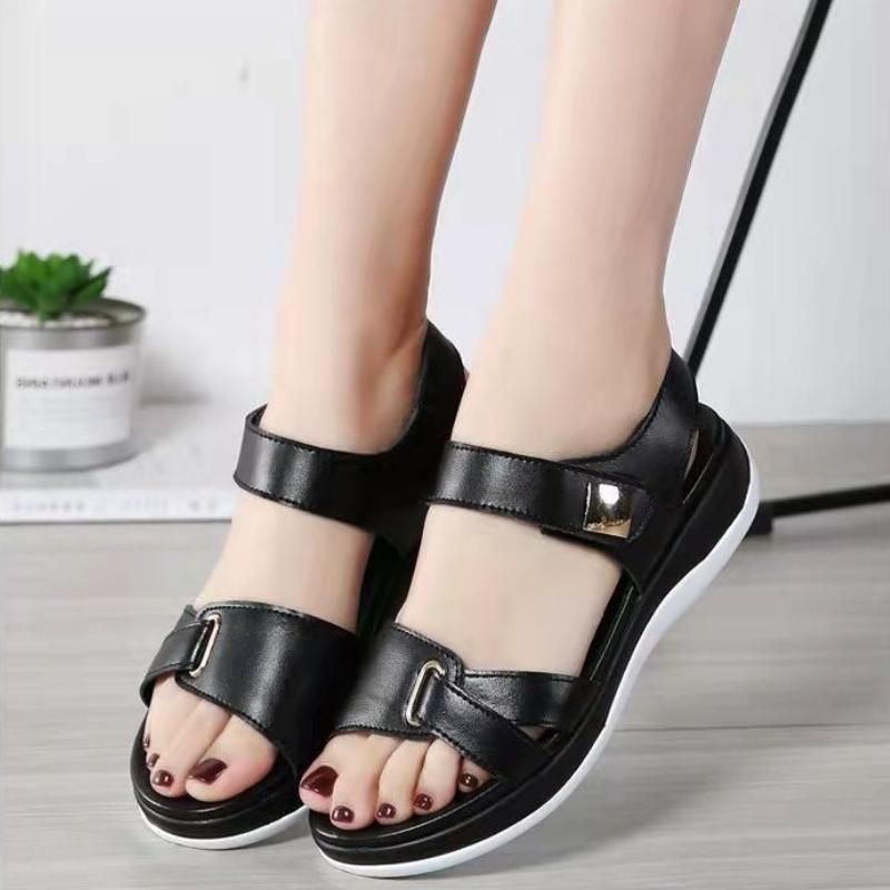 Sandalen für Damen Plateau Keilabsatz Offene Zehen Riemchen hinten Pantoletten Sommer Stadtspaziergang Strandurlaub Freizeit-Sandalen Sandalias Mujer 2025