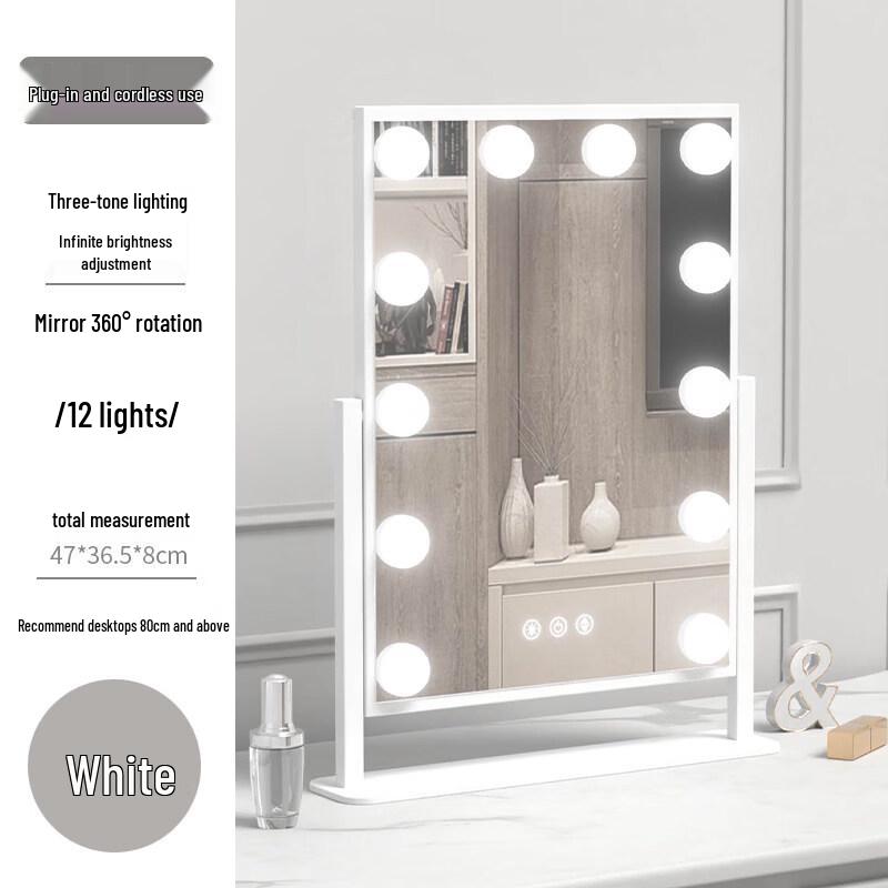 

LED Lighted Desktop Makeup Mirror