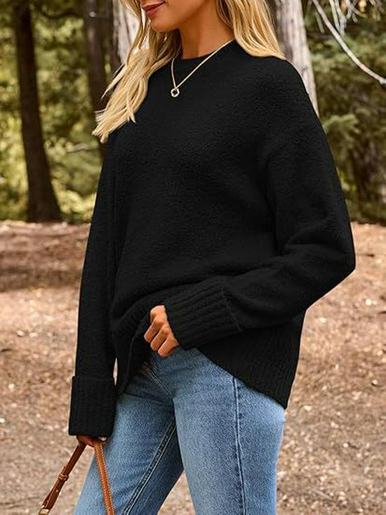 2025 Autumn/Winter European & American Street Style Loose Knit Pullover for Women