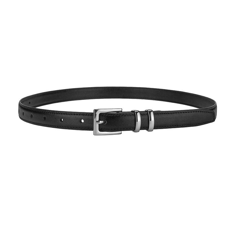 

Belt Women S Leather Cowhide Belt Women S Decorative Jeans Casual Business Premium Pin Buckle Belt 110cm чорний