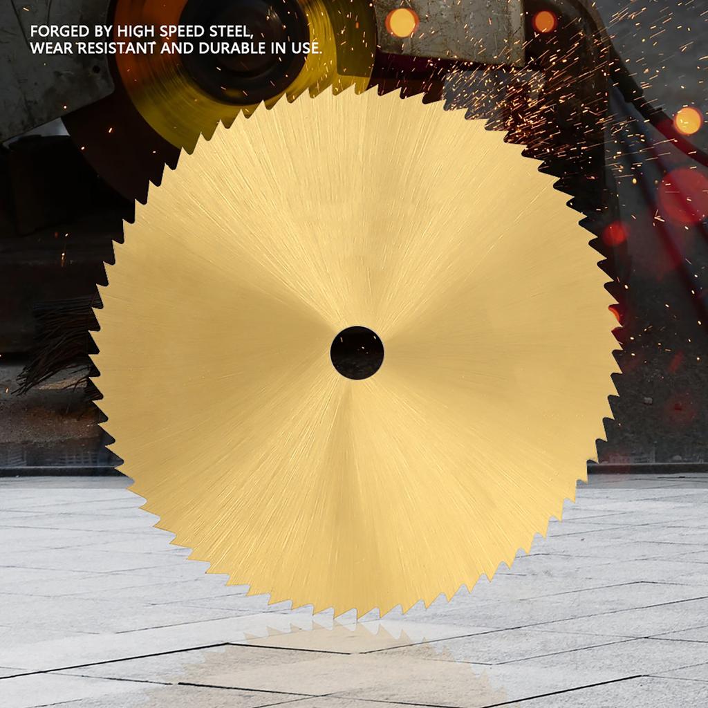 72 Teeth High Speed Steel Circular Saw Blade Small Cutting Disc for Metal Wood Plastic 60*6mm