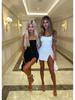 2026 European & American Sequin Spaghetti Strap Backless Party Dress