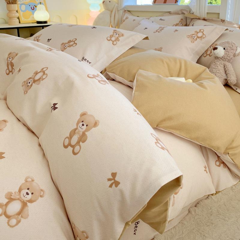 Home Textile Bedding Cotton Pure Cotton4-Pcsquilt Set 3-Pcs Set Winter Class A Maternal And Infant Grade Advanced Sense