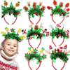 Sequin Christmas Headband Reindeer Antlers Snowman Sequin Hair Hoop Glitter Star Party Decorations Party Props Headress