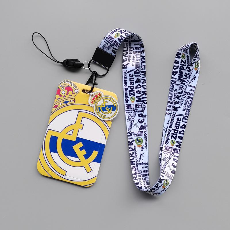 Cartoon Animation Hard Bus Push Card Sleeve Heat Transfer Student Campus Card Polyester Drop Lanyard Work Card Meal Card Football