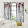 Christmas Snowflake Printed Curtains, Christmas Decorations, Bedroom and Living Room, Home Decoration, Room Decoration