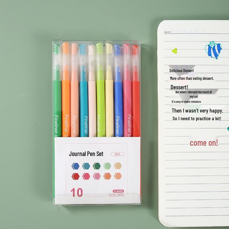 Morandi Color Gel Pen Set: Quick-Drying Student Planner & Children's Drawing Pens