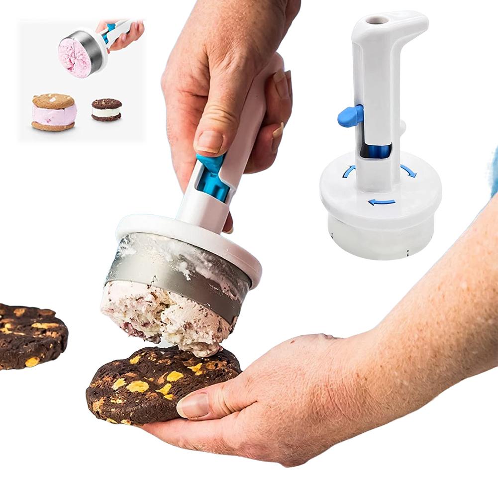 Mașină de făcut sandwich-uri cu înghețată Lopată cu declanșator pentru eliberare ușoară Lopată pentru înghețată Instrument de presare pentru gelato și sorbet pentru bucătărie Magazin de deserturi