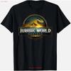 Jurassic World Rebirth Movie Logo T Shirt Vintage Stretched Casual Designer Clothes Homme Streetwear Slightly Graphic