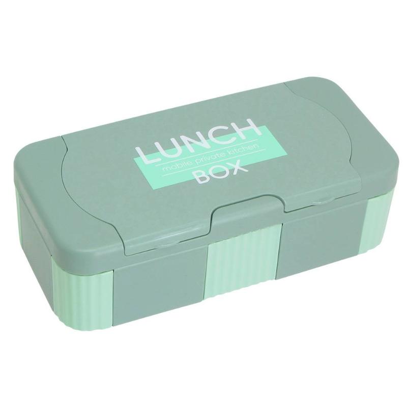 

Multi-Compartment Portable Lunch Box For Kids With Fork & Spoon, Microwave Safe Bento Box, Food Storage Container 3