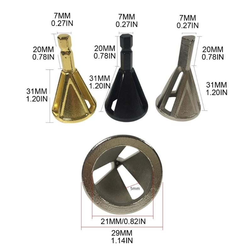 High Speed Steel Hexadecimal Shank Deburring External Chamfer Tool Achieve Clean and Polished Results for DIY Project