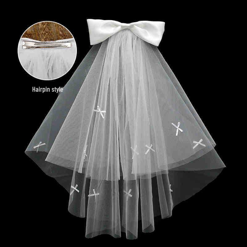 Fairy Forest Style Bow Hair Clip for Brides