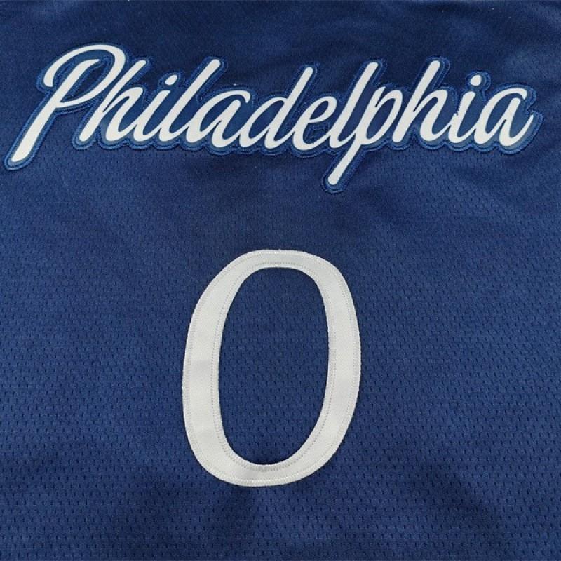 Mens Womens Philadelphia 76ers 0 Tyrese Maxey City Edition Basketball Jersey Loose Fit Sportswear