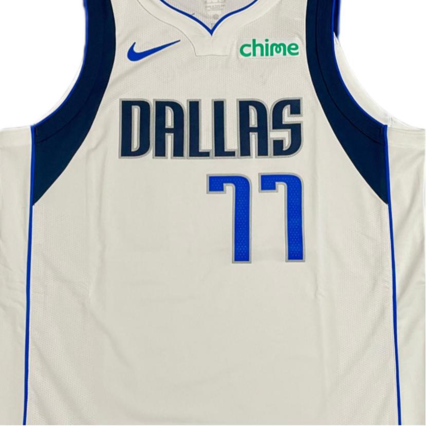 Nike X NBA Collaboration Dallas Mavericks Doncic SS25 Home White Fashion Comfortable Soft Skin-Friendly Basketball Jersey Men Jersey CW3271-103