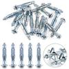 42 Pieces Expansion Screw Bolts Hollow Drive Wall Anchor Screws Home Improvement Tool Set Drywall Plaster Tile Bookshelf