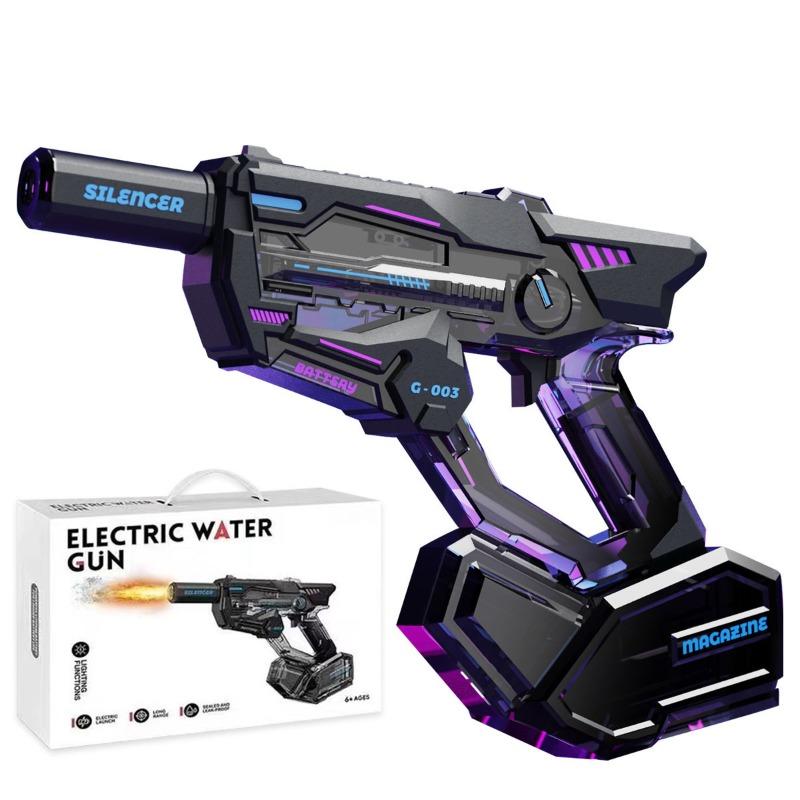 Fully Automatic Suction Continuous Shooting Uzi Water Gun High Capacity Long-Lasting Toy for Adult Kids Summer Water Battle Game