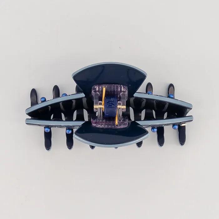 [Alexandre De Paris] Avant-garde Hair Clip Navy M