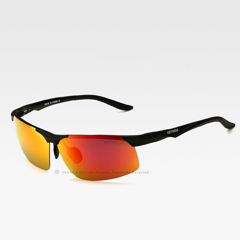 VEITHDIA Aluminum Magnesium Men's Polarized VU400 Sun Glasses Night Vision Mirror Male Eyewear Sunglasses Goggle Oculos 6502