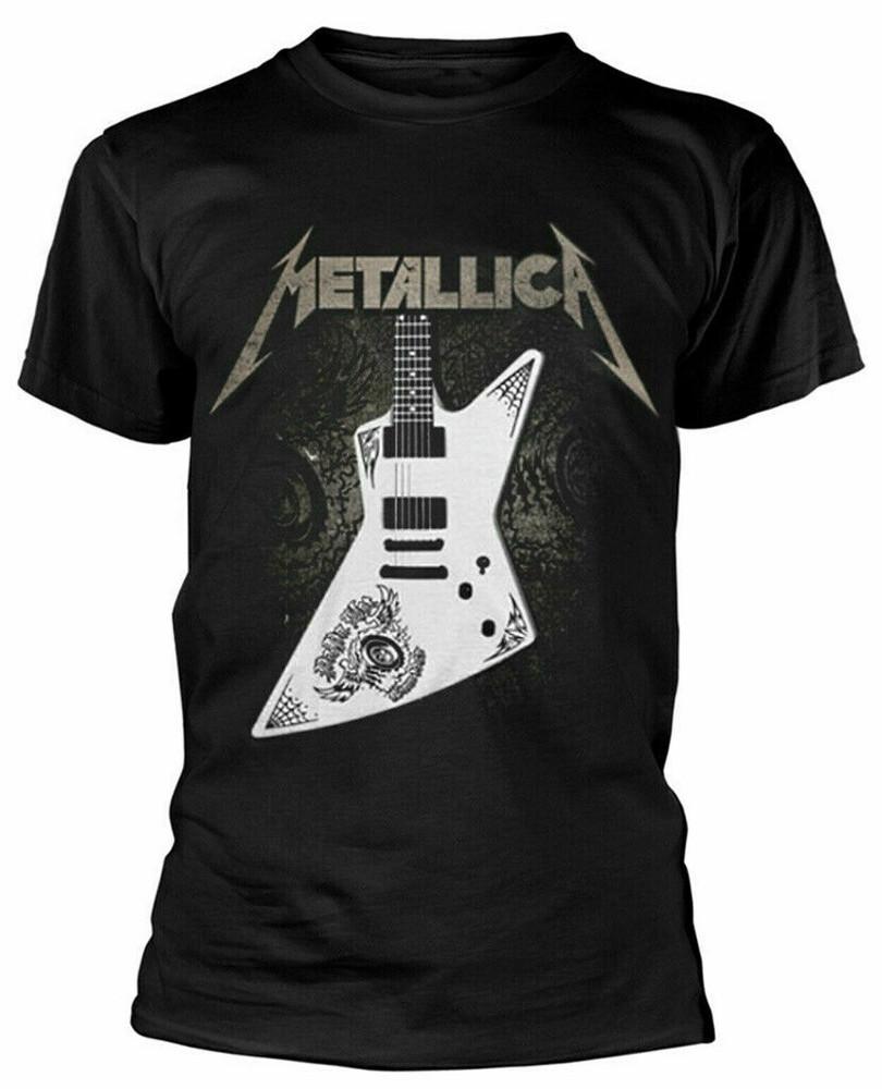 Metallica T Shirt Papa Hett Guitar Official Black Mens Tee NEW Metal Hetfield Unisex T-Shirt XXL